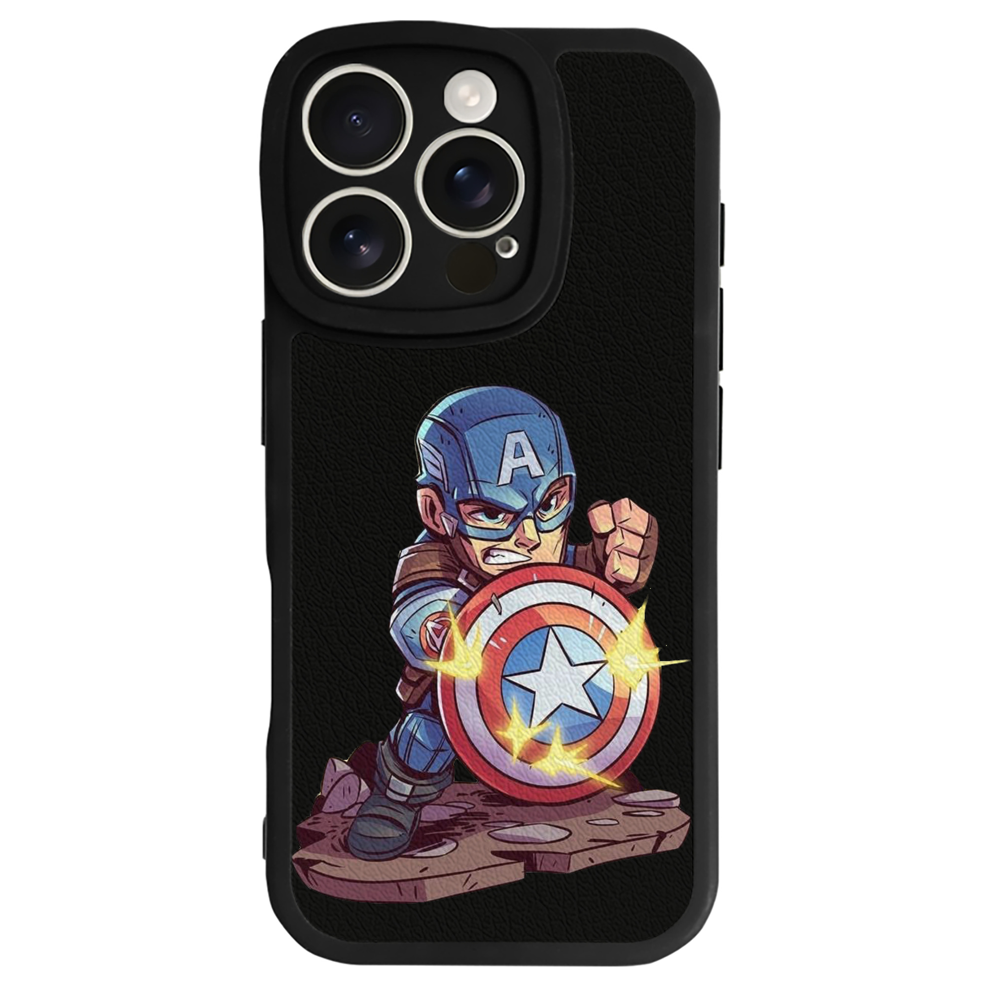 （画像用） アベンジャーズ The Avengers 【iPhone 16シリーズ対応】シリコンスマホケース（レザー調） 材質：シリコン